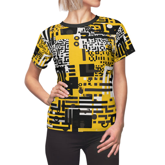 Yellow Black QR Code T-Shirt