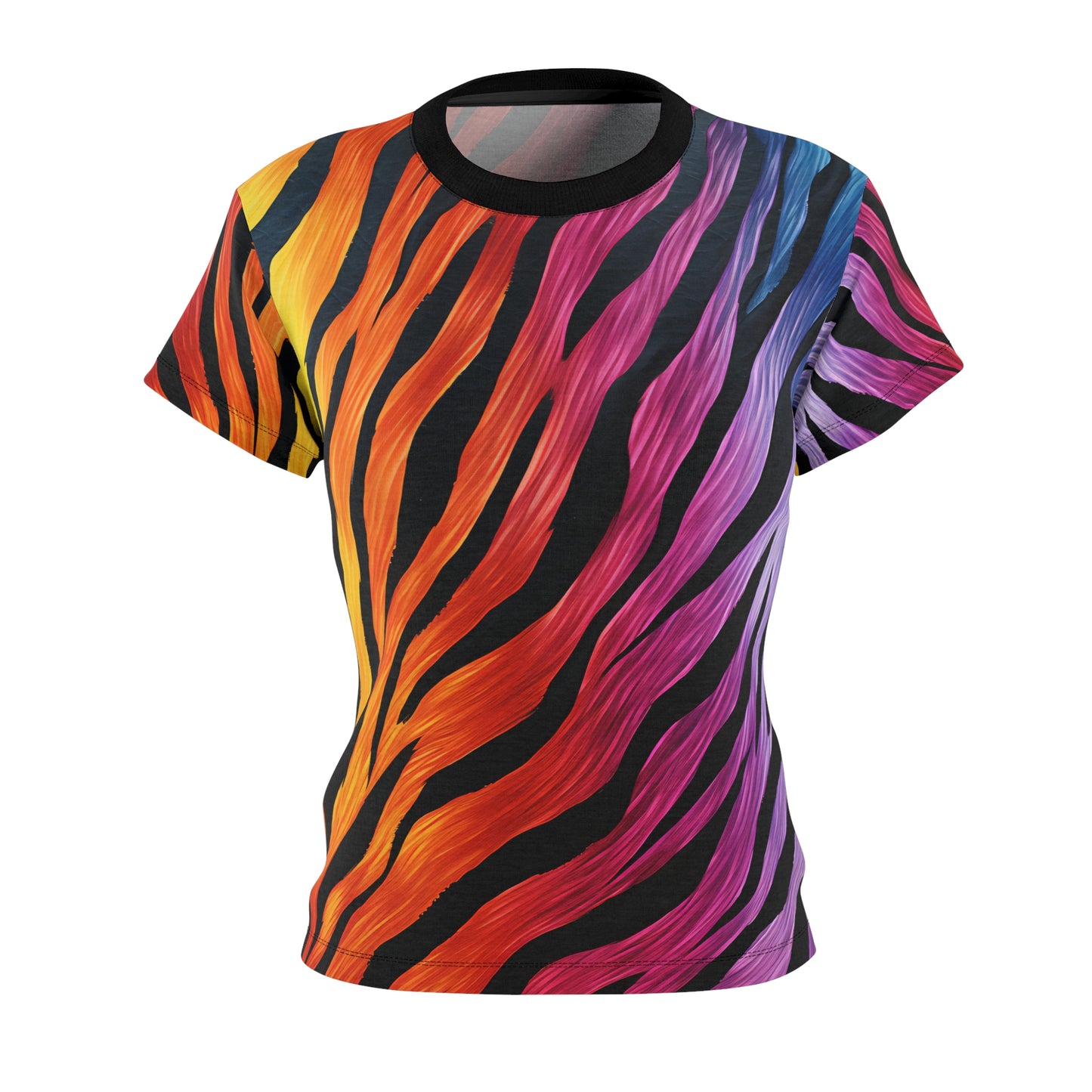 Colorful Electrifying Zebra T-Shirt