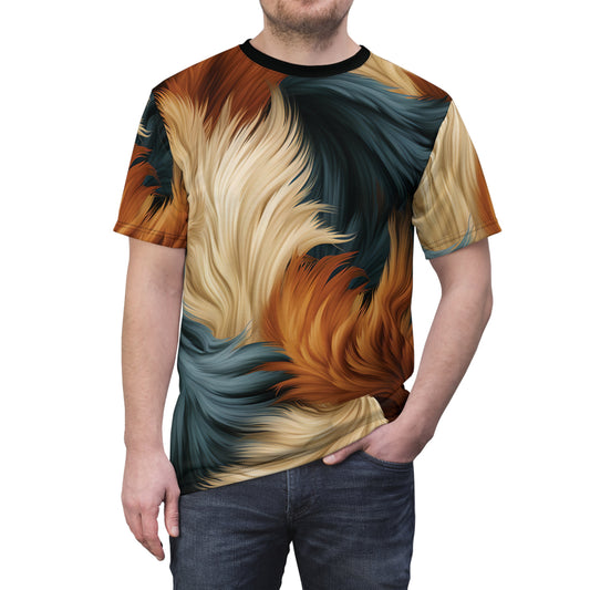 Alf and Border Collie Dog Fur Fusion T-Shirt