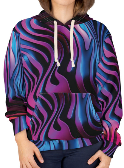 Stylish Colorful Zebra Skin Hoodie