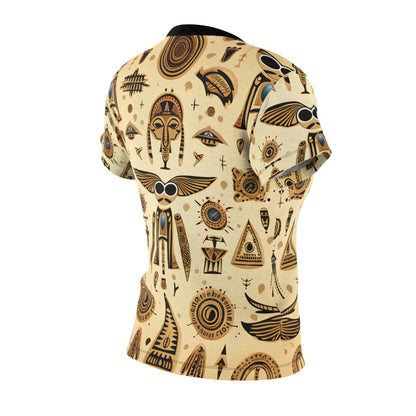 Egyptian and Aztec Hieroglyphics Fusion T-Shirt