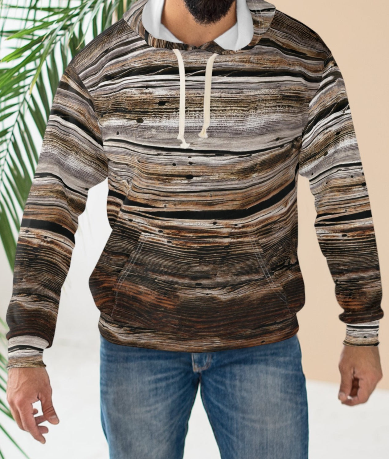 Old Wooden Pattern Hoodie