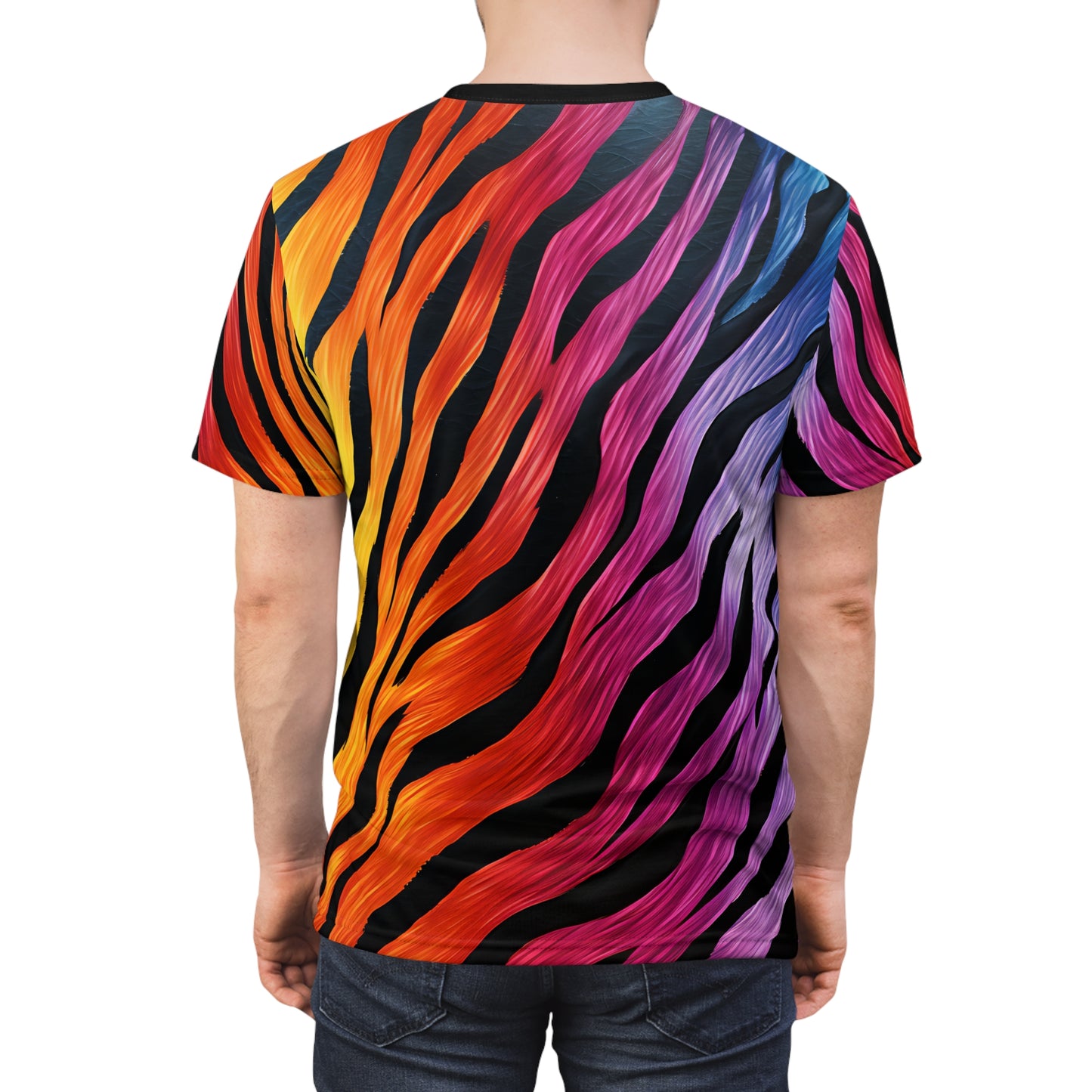 Colorful Electrifying Zebra T-Shirt