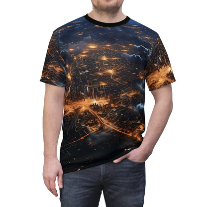 Night City From Space T-Shirt