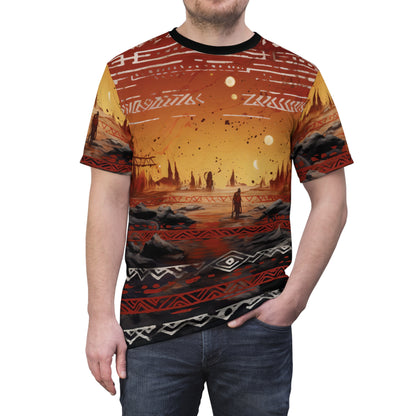 Lonely African Man At Sahara T-Shirt