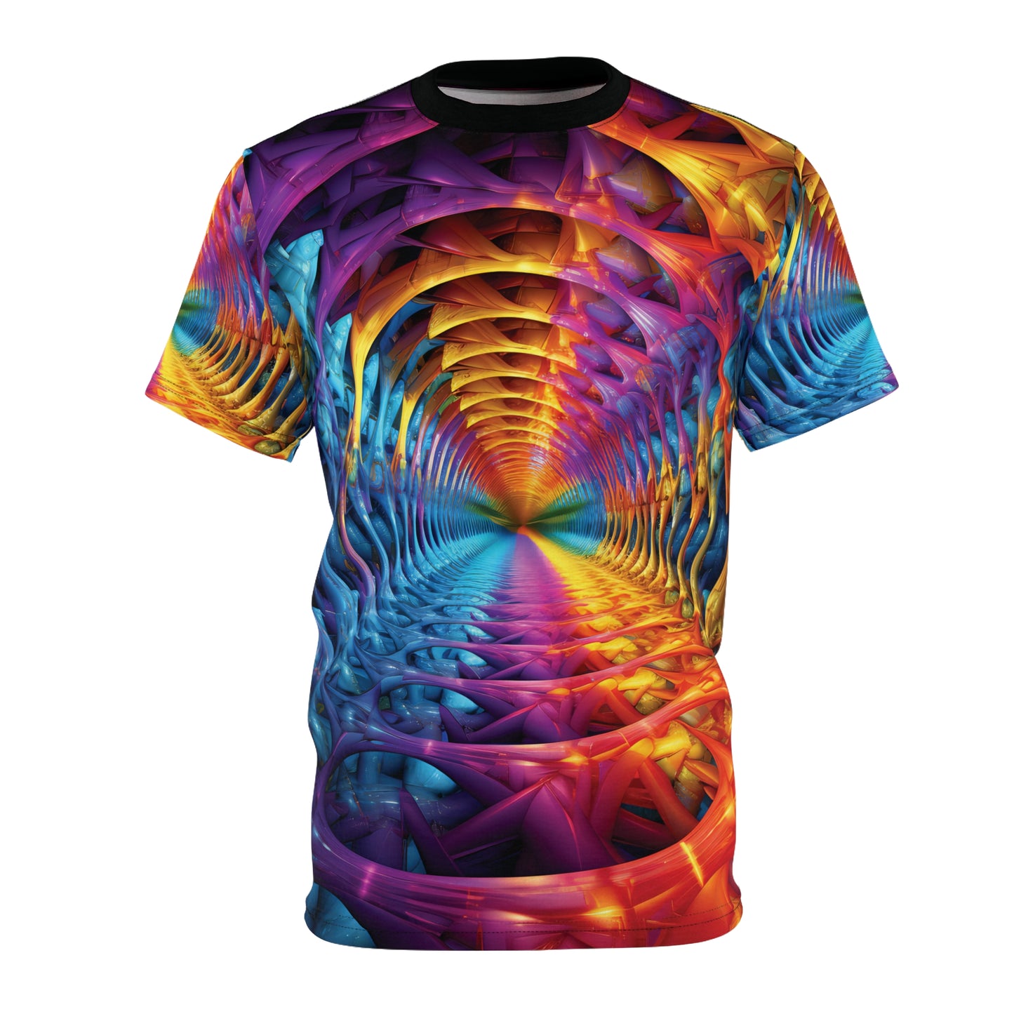 Vibrant Fractal Tunnel T-Shirt