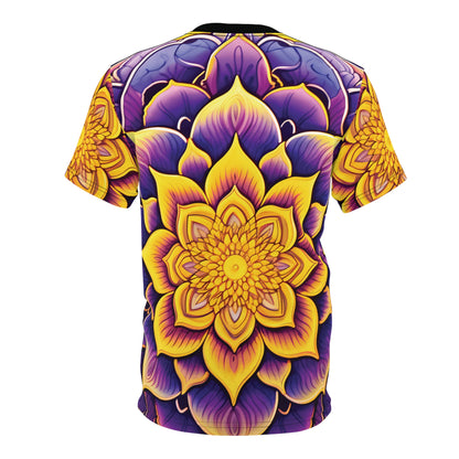 Purple Yellow Indian Mandala T-Shirt