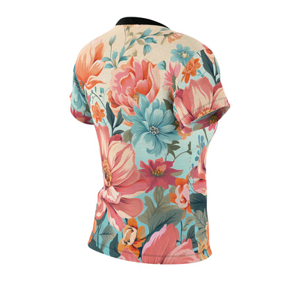 Retro Floral Pastel Pattern T-Shirt