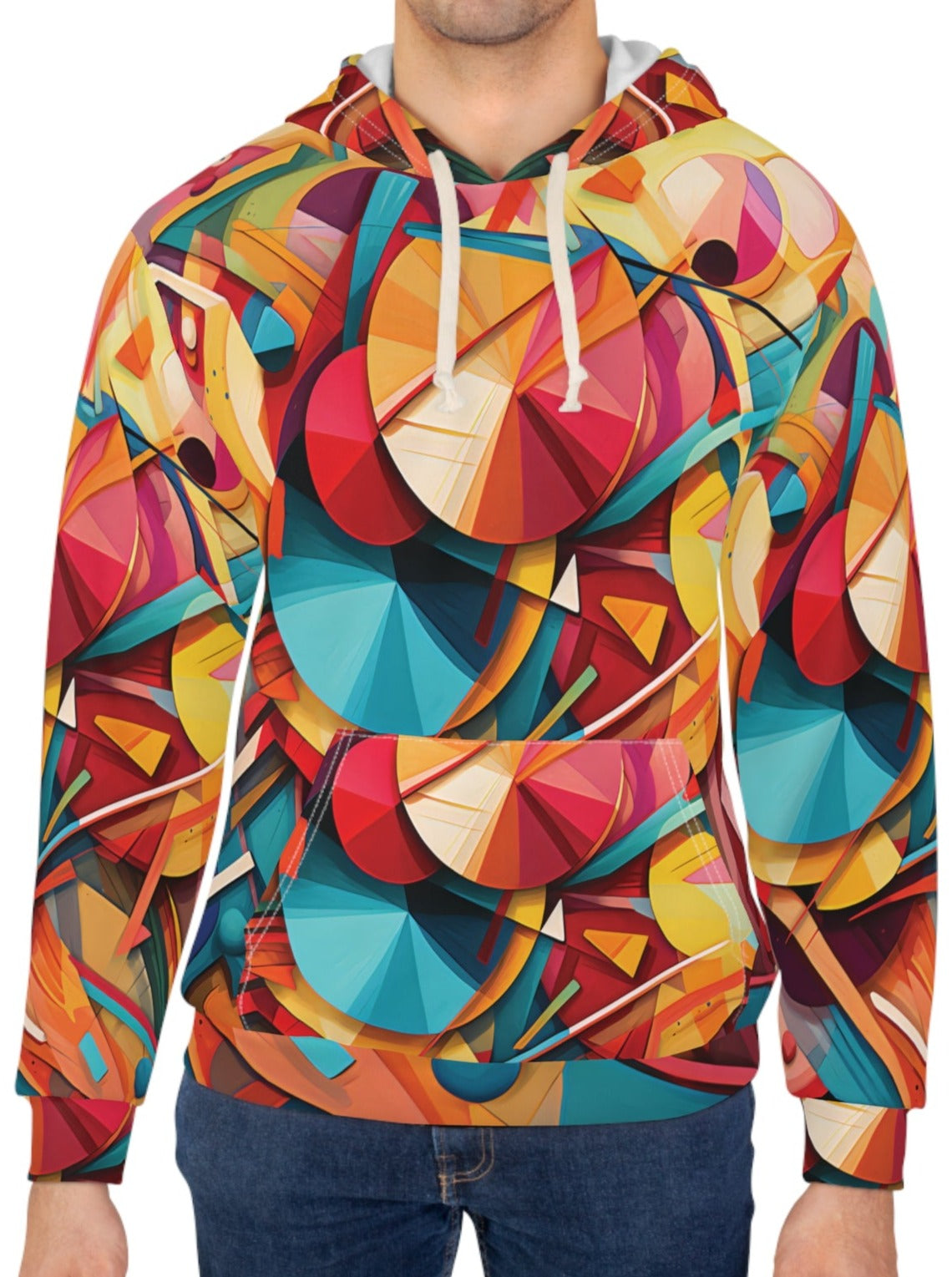 Abstract Colorful Geometrical Artwork Hoodie