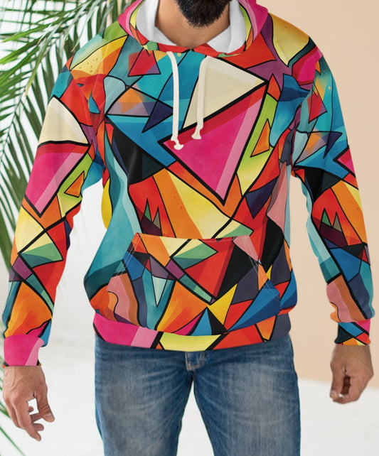 Geometric Shapes Abstract Artwork Hoodie