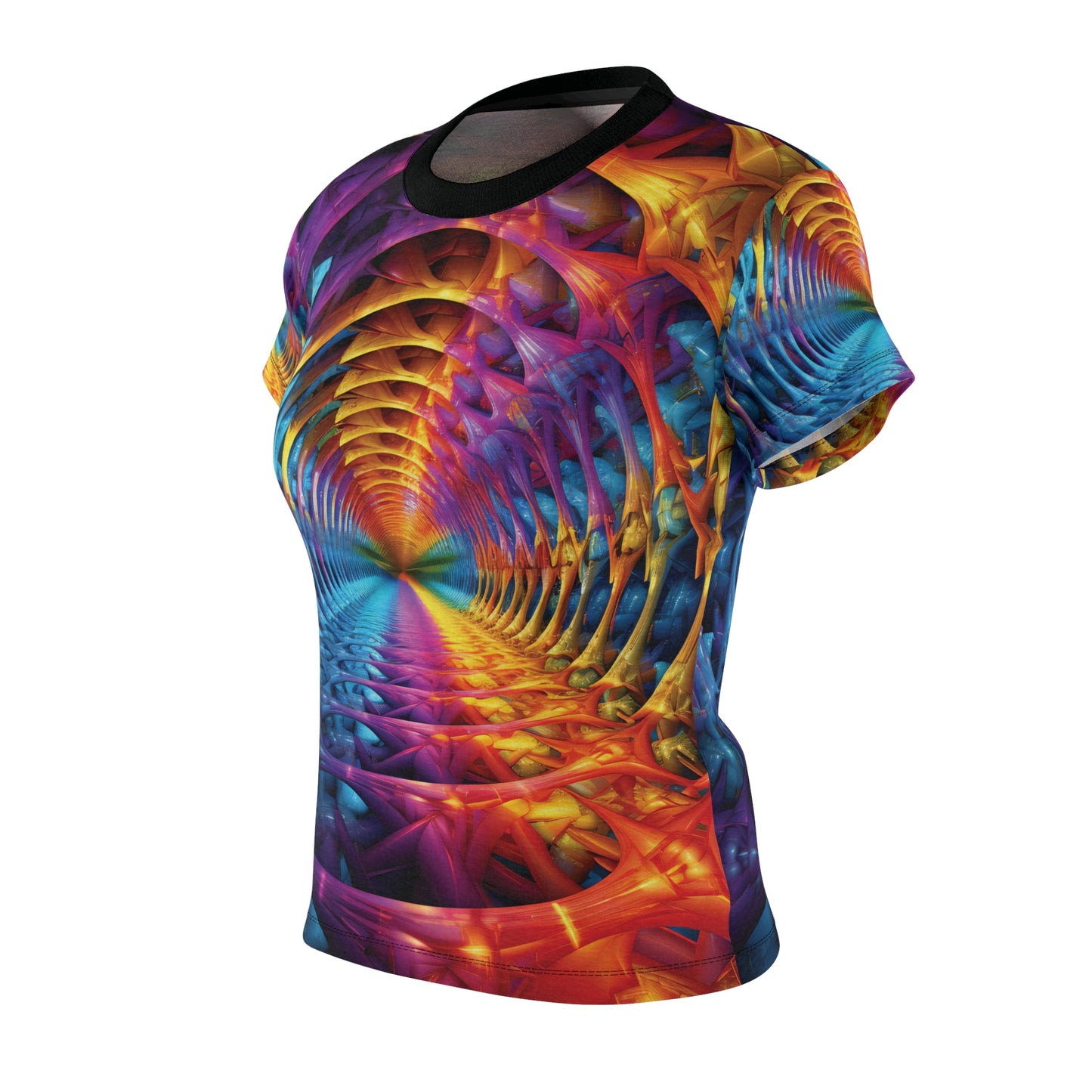 Vibrant Fractal Tunnel T-Shirt