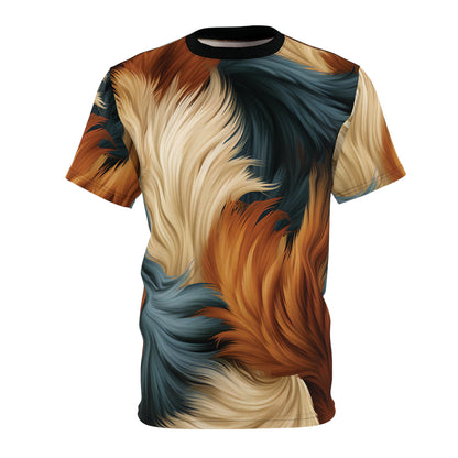 Alf and Border Collie Dog Fur Fusion T-Shirt