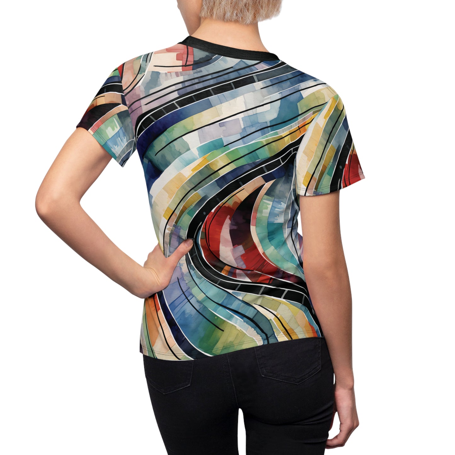 Artistic Crazy Paint Pattern T-Shirt