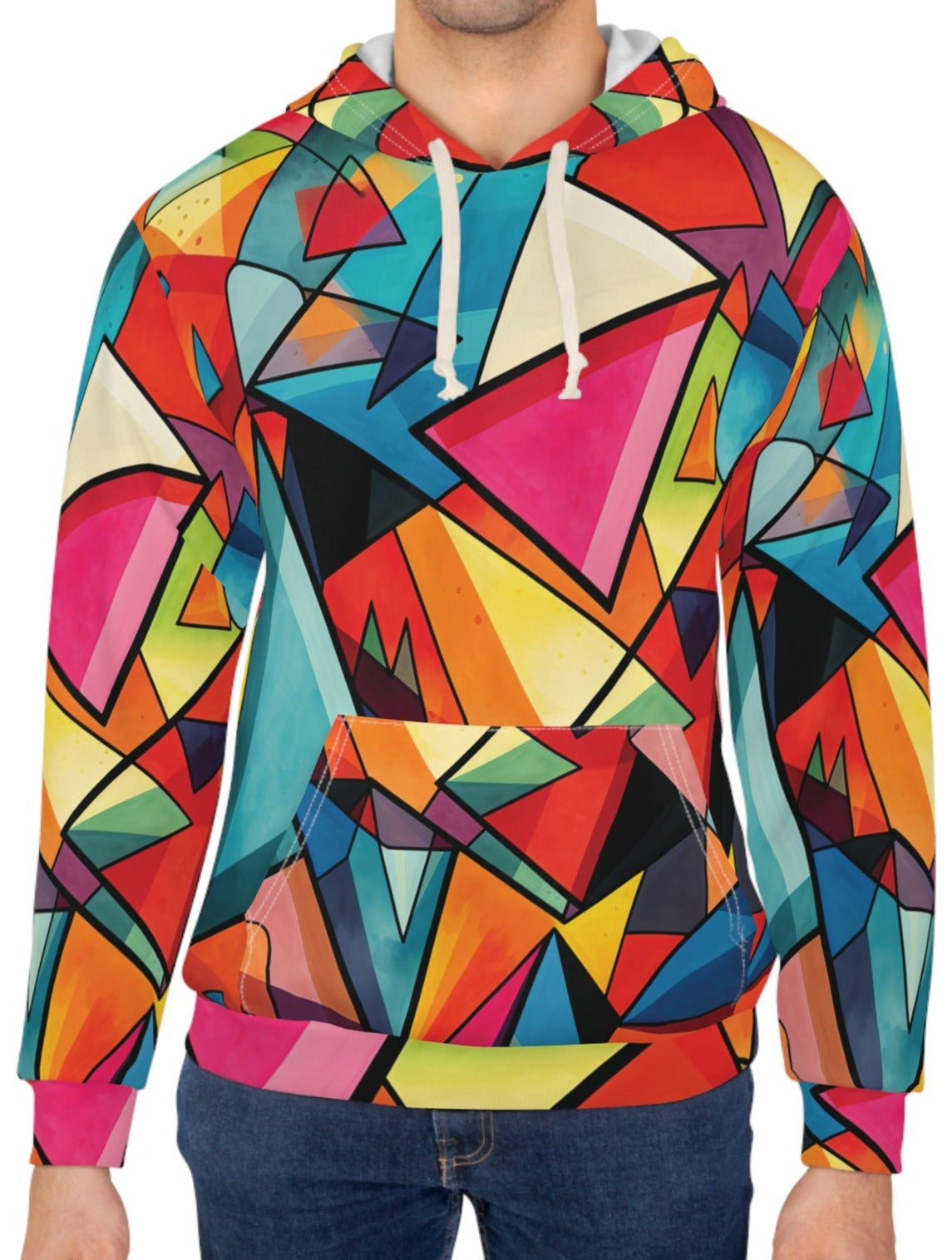 Geometric Shapes Abstract Artwork Hoodie