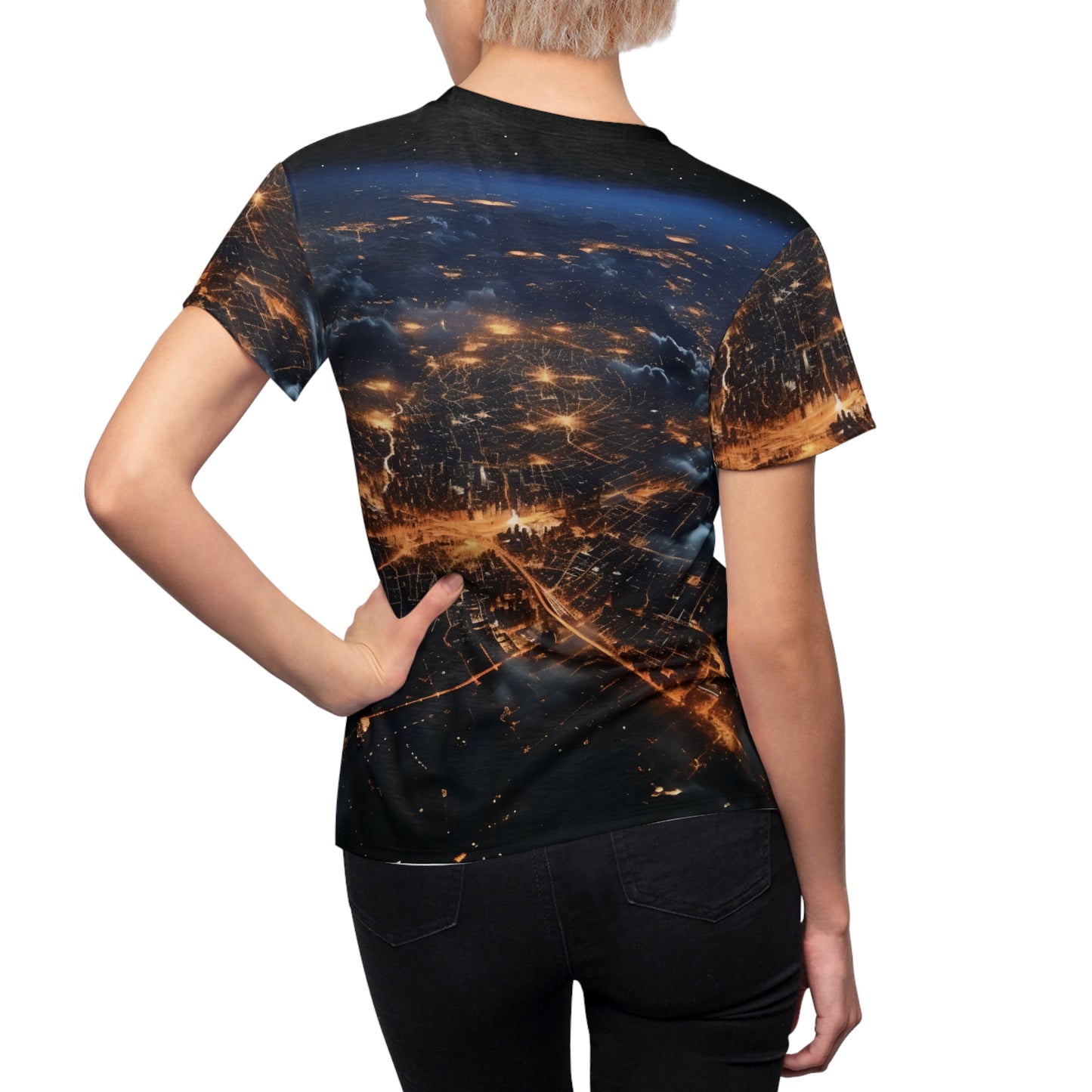 Night City From Space T-Shirt