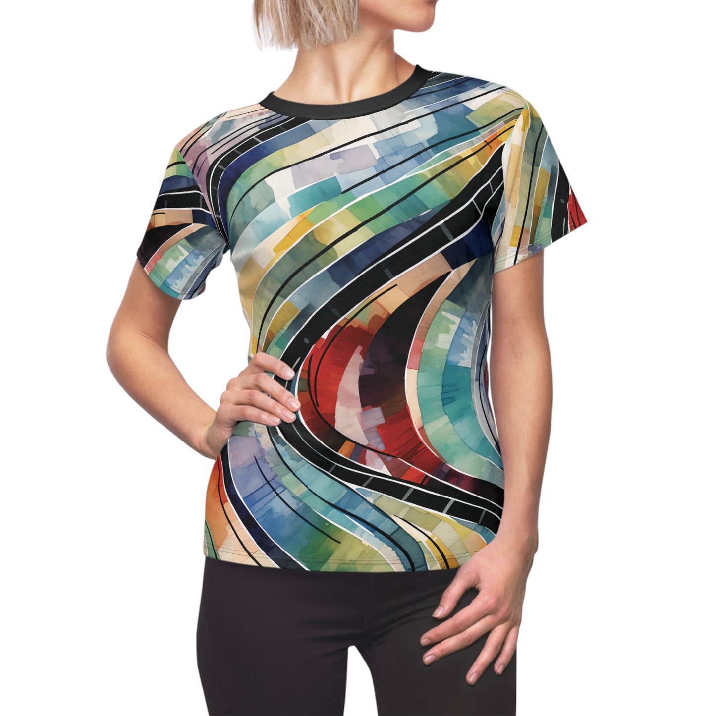 Artistic Crazy Paint Pattern T-Shirt