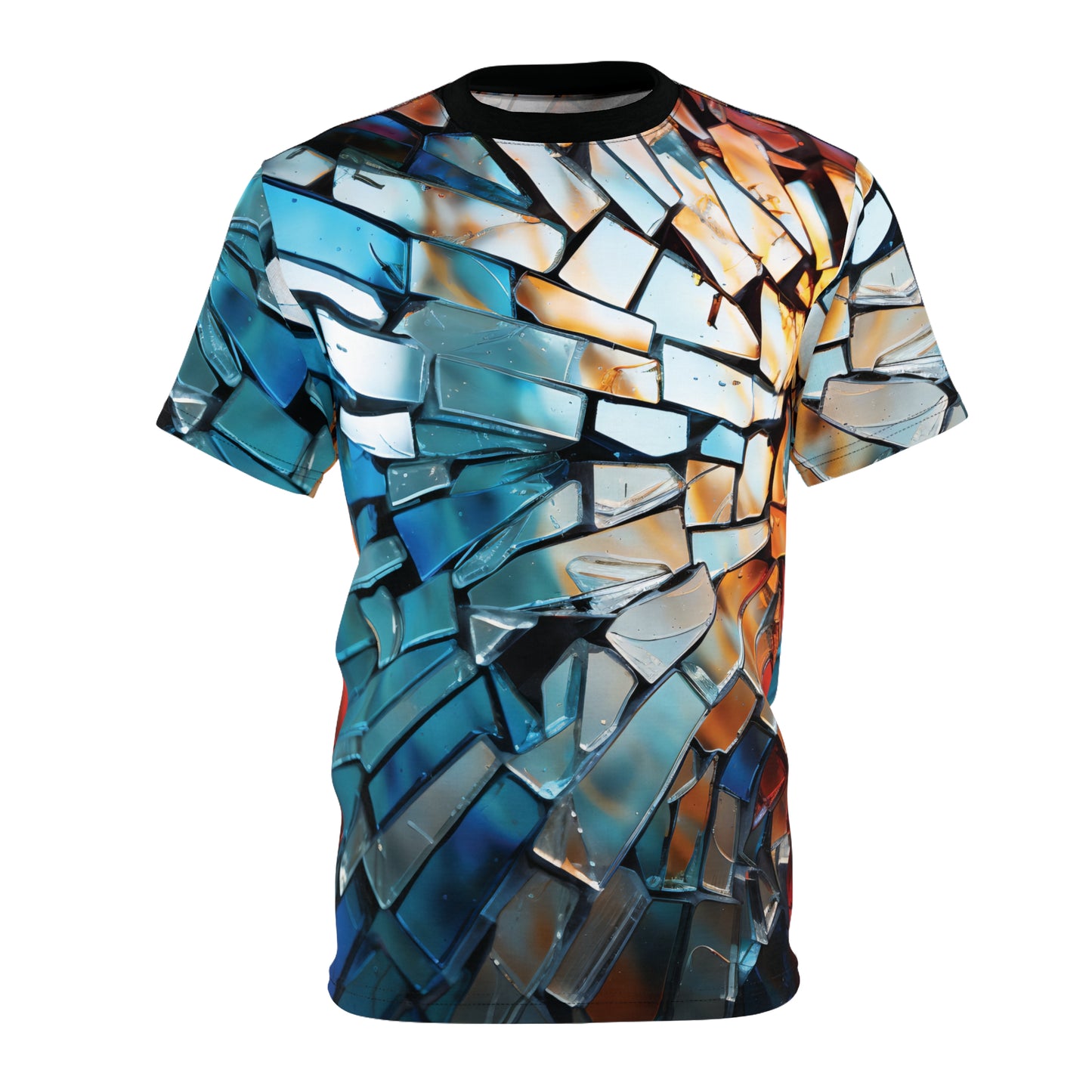 Broken Glass Shard Mosaic T-Shirt