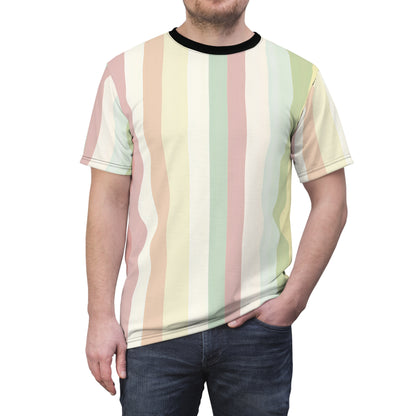 Pastel Vertical Stripes T-Shirt