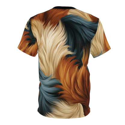 Alf and Border Collie Dog Fur Fusion T-Shirt