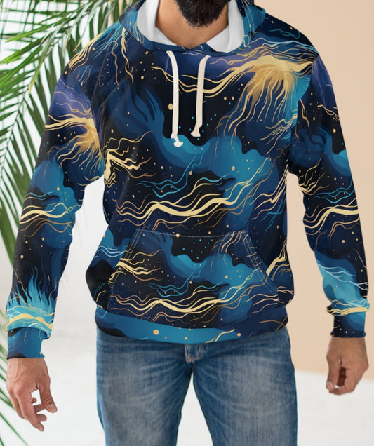 Fairytale of Night Thunderstorm with Lightning Hoodie