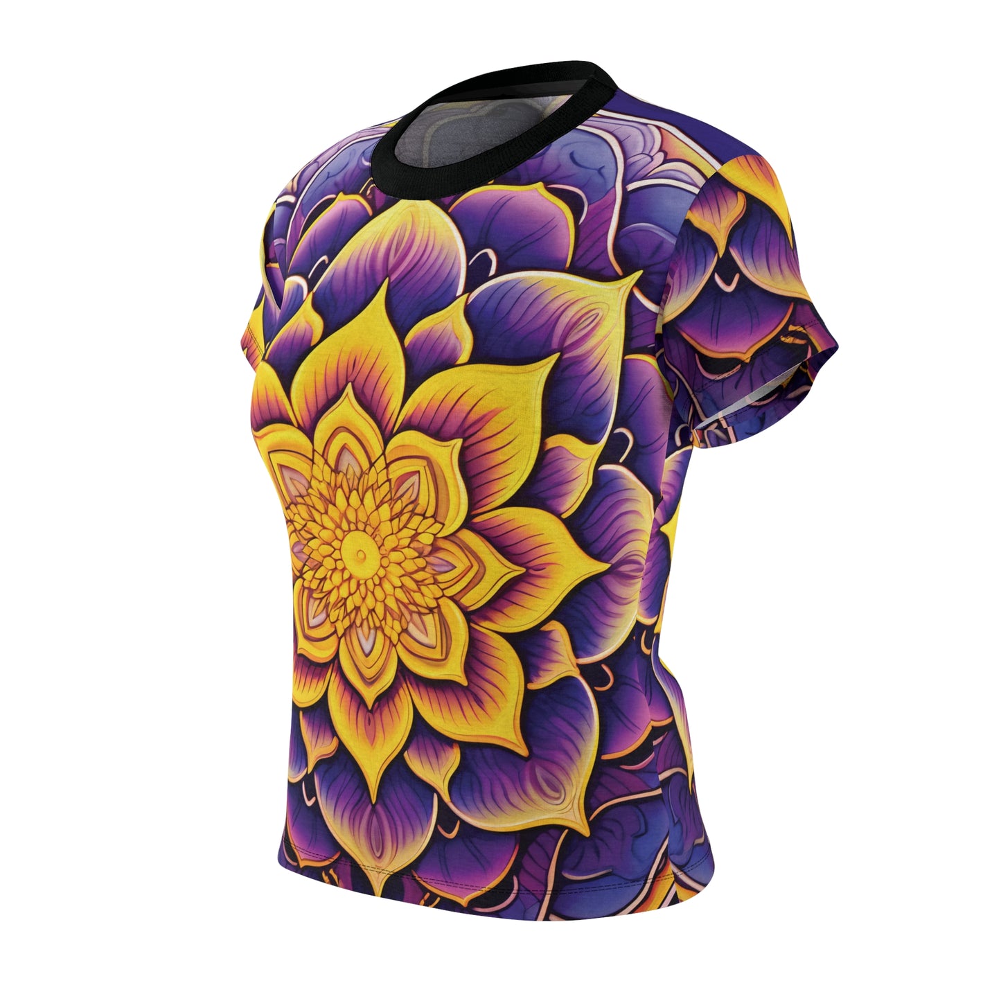 Purple Yellow Indian Mandala T-Shirt