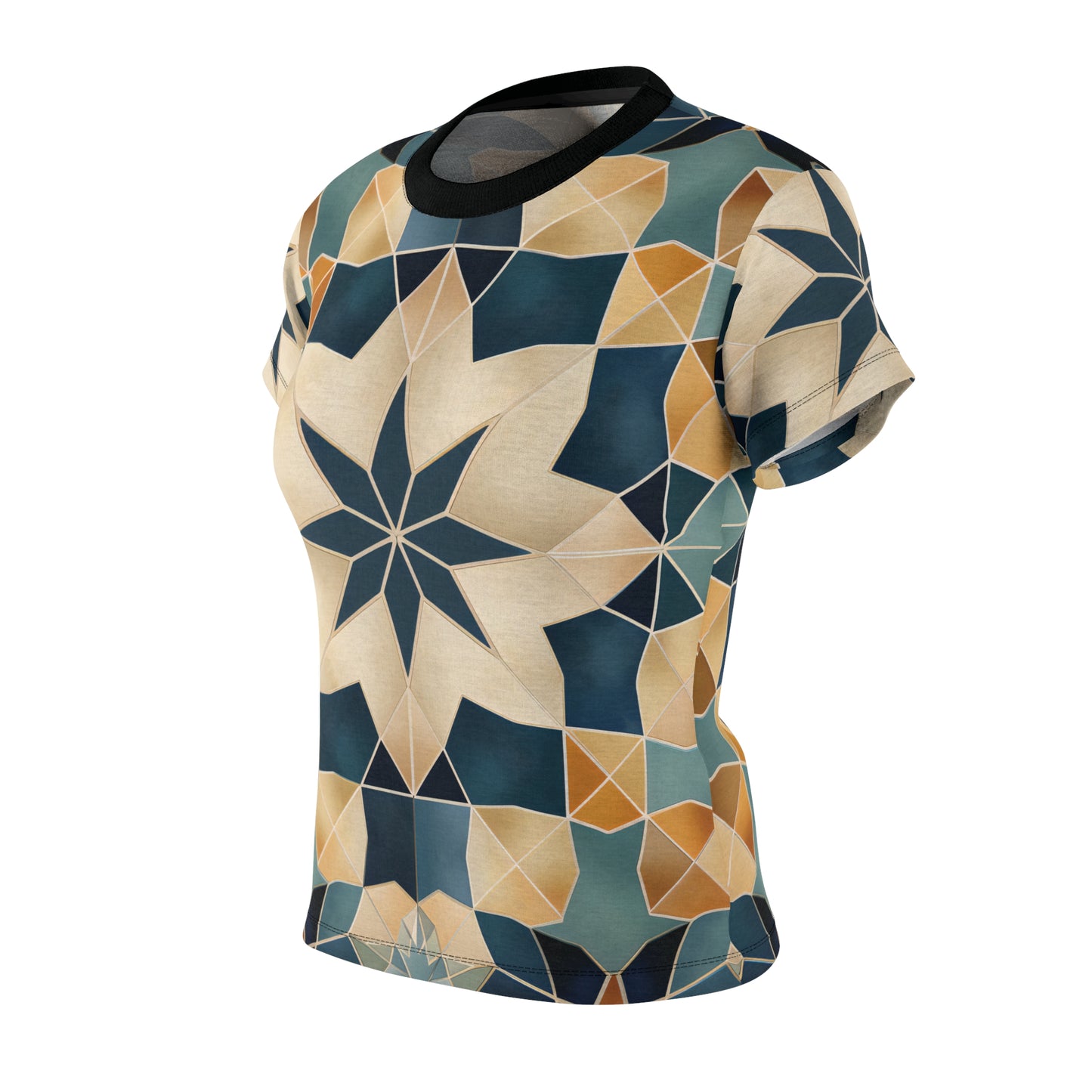 Moroccan Tile and Carpet Fusion T-Shirt