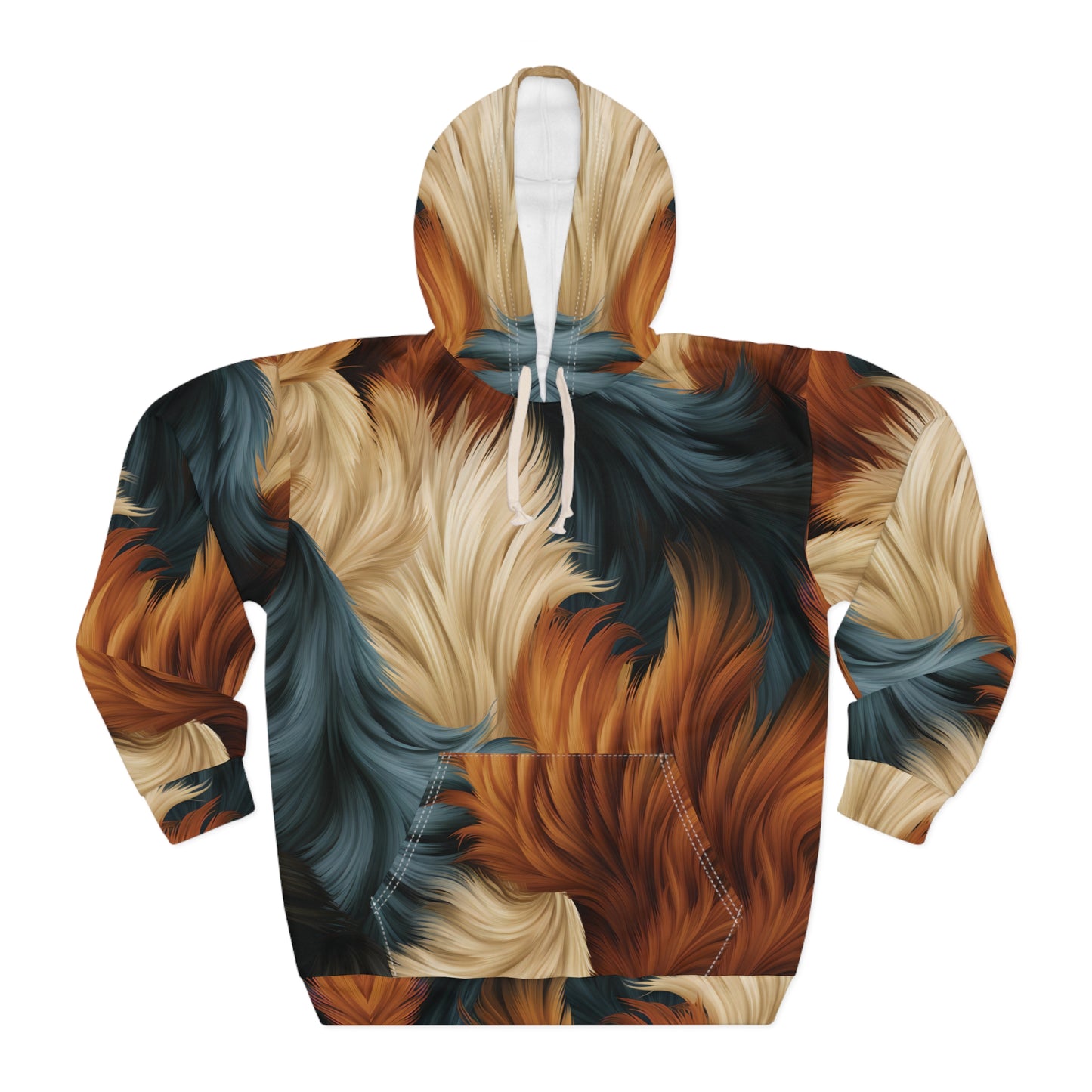 Alf and Border Collie Dog Fur Fusion Hoodie