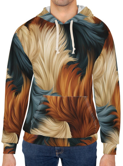 Alf and Border Collie Dog Fur Fusion Hoodie