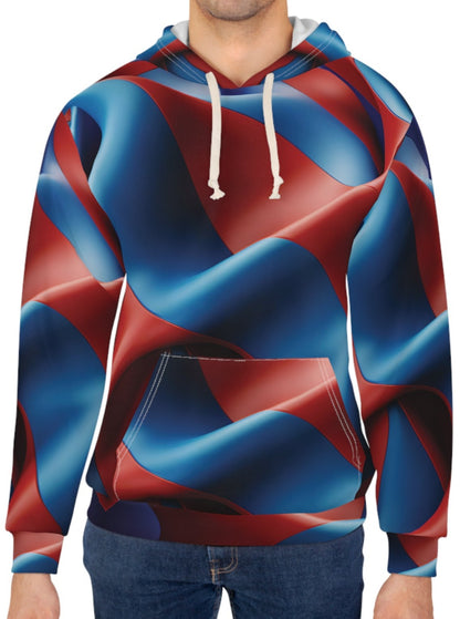 Red and Blue New Wave Hoodie