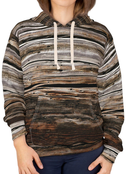 Old Wooden Pattern Hoodie