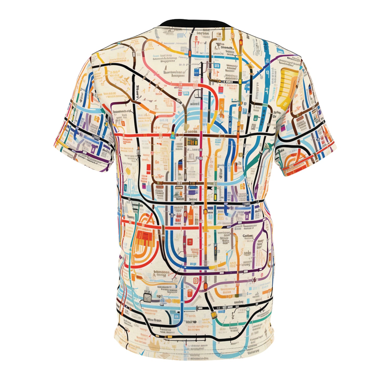 City Map With Subway And Bus Network T-Shirt