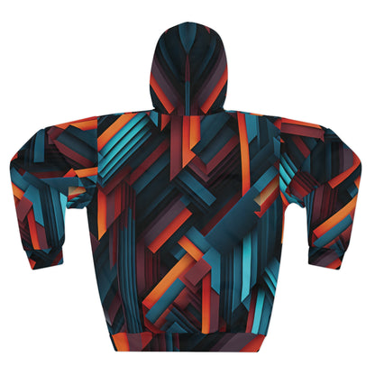 Abstract Prisms Pattern Hoodie