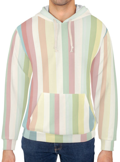 Pastel Vertical Stripes Hoodie